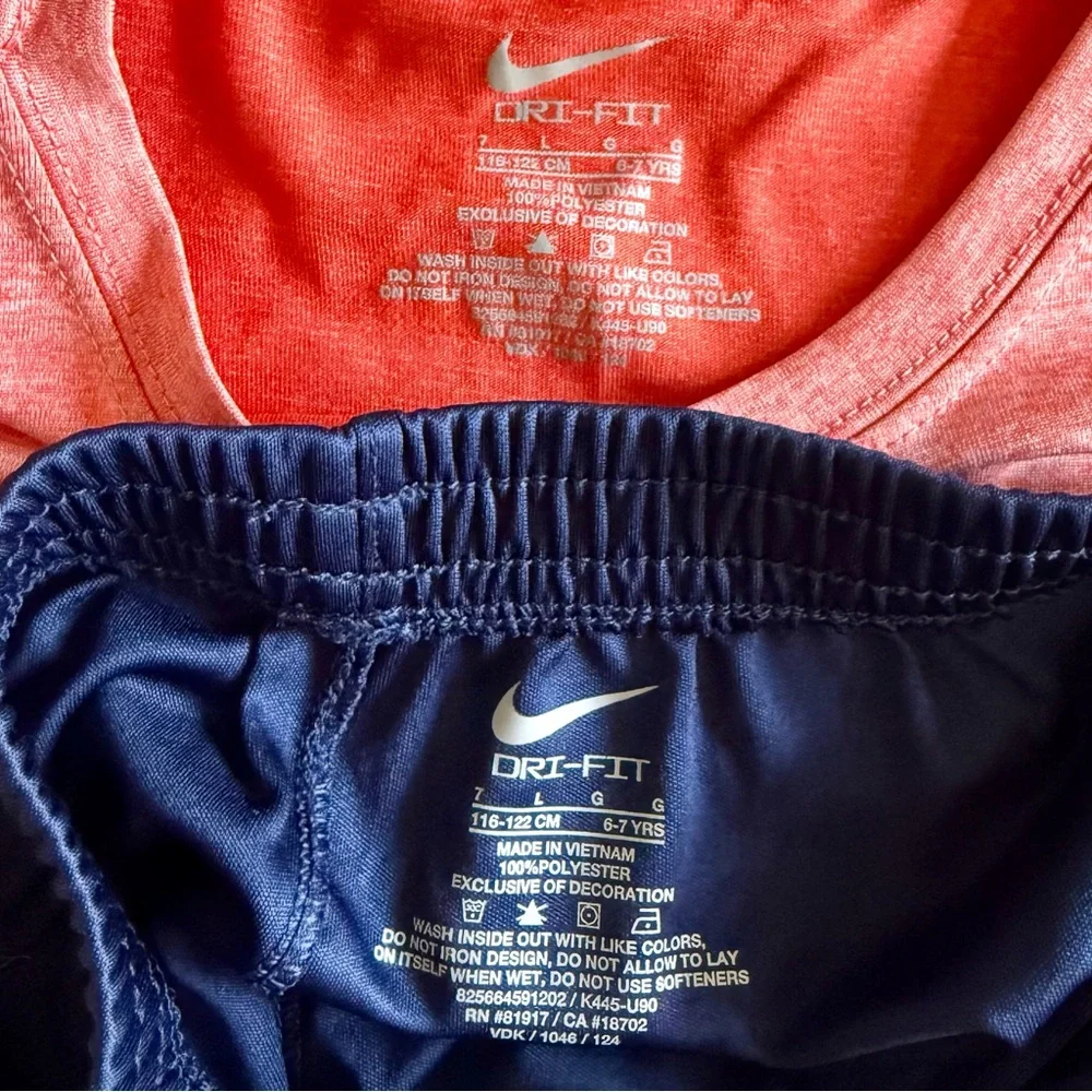 NIKE - Kids' 2 piece short-sleeved shirt & shorts | matching set | drifit | EUC - Picture 3 of 8